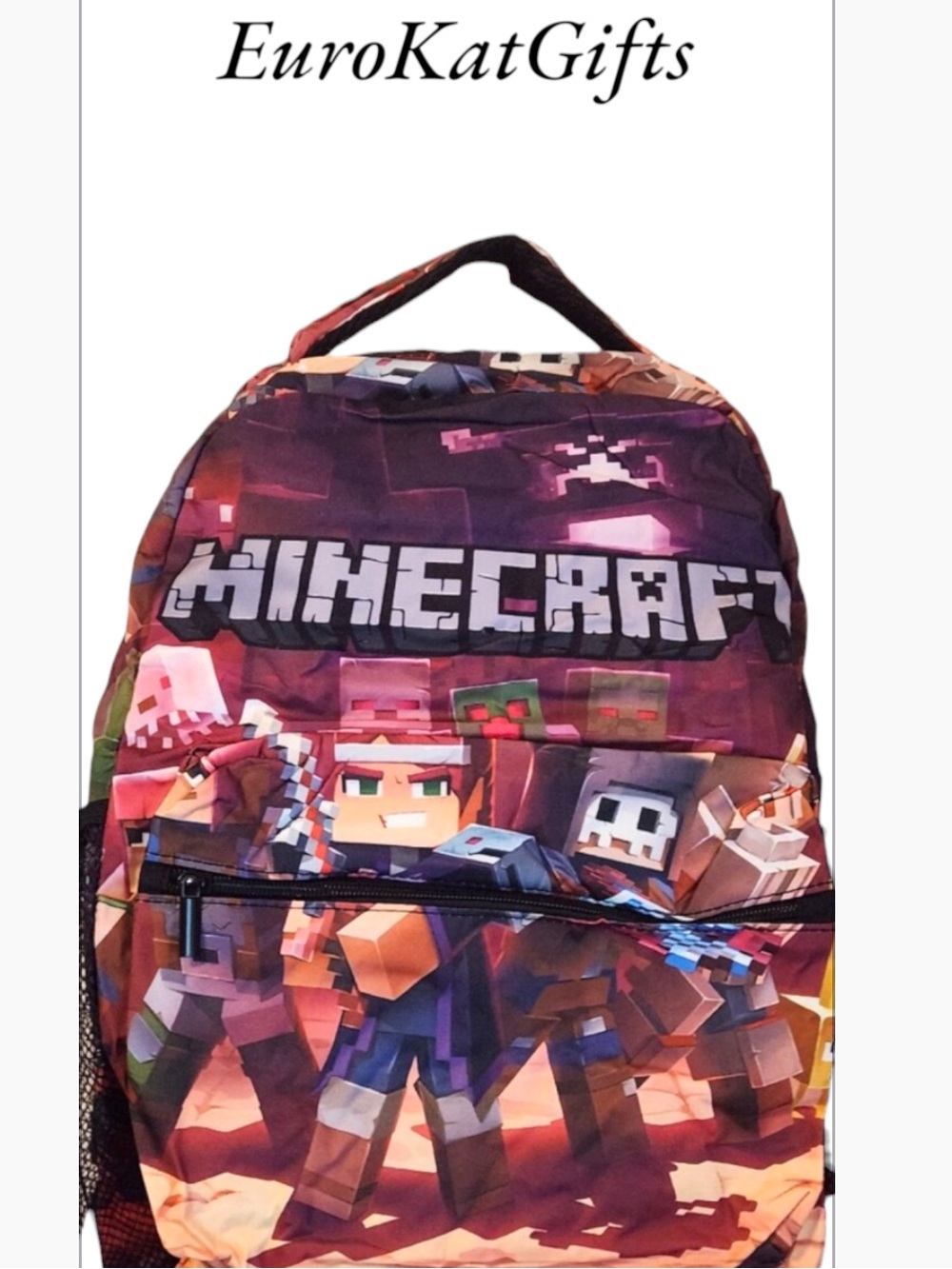 NWT MINECRAFT Kids Backpack in Hard to find Multicolor NEW